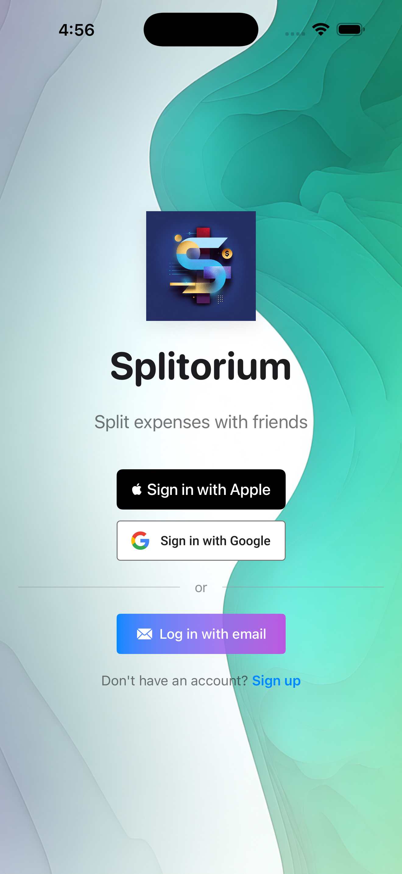Splitorium App Screenshot